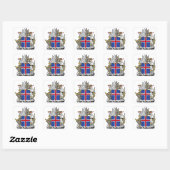 IJslandse wapenstilstand Vierkante Sticker (Vel)