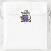 IJslandse wapenstilstand Vierkante Sticker (Tas)