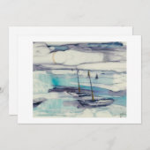 IJslandse wateren Notitiekaartje (Voorkant / Achterkant)