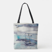 IJslandse wateren Tote Bag (Achterkant)