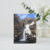 IJslandse waterval Briefkaart (Staand voorkant)