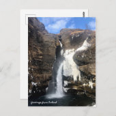 IJslandse waterval Briefkaart (Voorkant / Achterkant)