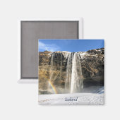 IJslandse watervalmagneet Magneet (Voorkant / Achterkant)