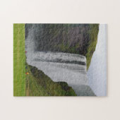 IJslandse watervalpuzzel Legpuzzel (Horizontaal)