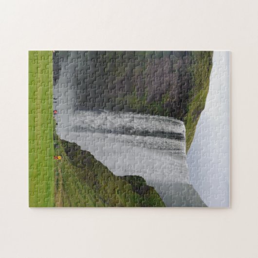 IJslandse watervalpuzzel Legpuzzel (Horizontaal)