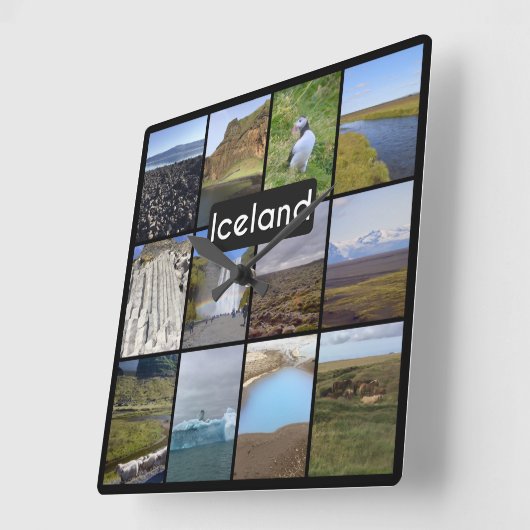 IJslandse zomerlandschap Vierkante Klok (Hoek)