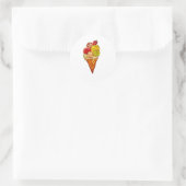 ijslestickers ronde sticker (Tas)