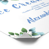 Ijslispens Bruidsbruiloft Eucalyptus Bord Poster (Hoek)