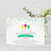 IJslollies - uitnodiging voor verjaardagsfeestje (Staand voorkant)