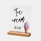 Ijslolliewedding Acryl bord (Hoek)