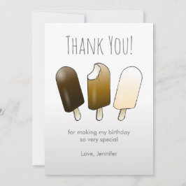 IJslolly Bedankkaart