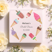 Ijslolly Bruidsmeisje Verjaardag  Glazen Onderzetter