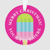 Ijslolly Kerstboom ornament cadeau (voorkant)