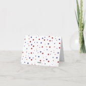 Ijslolly's Eén Rood Wit Blauw Dank Je Bedankkaart (Achterkant)