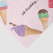 IJslolly's Zomer Zwembad Feest Tissuepapier (Detail)