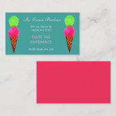 IJsmakerij of -bedrijf Visitekaartje (Voorkant / Achterkant)