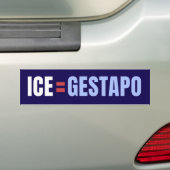 IJsmannen zijn Gestapo Anti Trump Bumpersticker (Op auto)