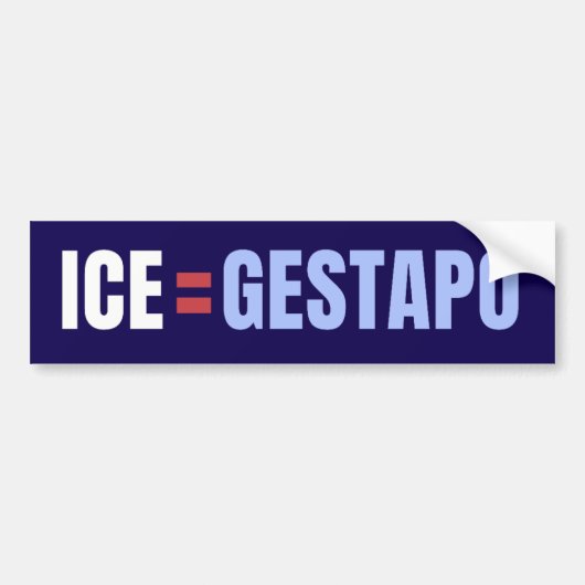 IJsmannen zijn Gestapo Anti Trump Bumpersticker (Voorkant)