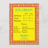 IJsmeneusprankelsrand Menu (Voorkant)