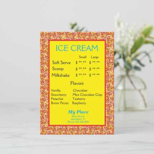 IJsmeneusprankelsrand Menu (Staand voorkant)