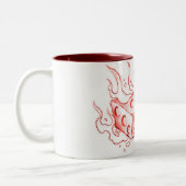 ijsontvlamming tweekleurige koffiemok (Links)