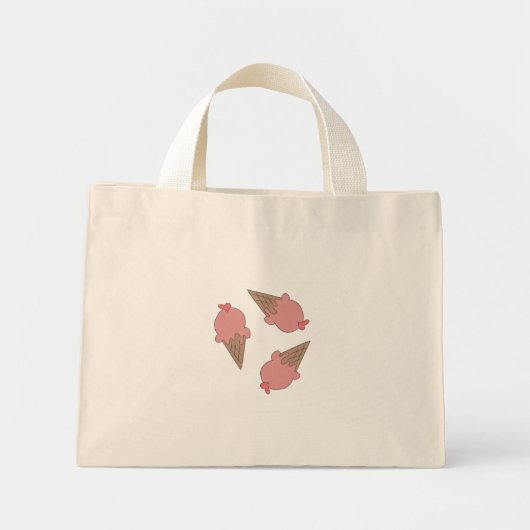 ijsontwerp boodschappentas mini tote bag (Voorkant)