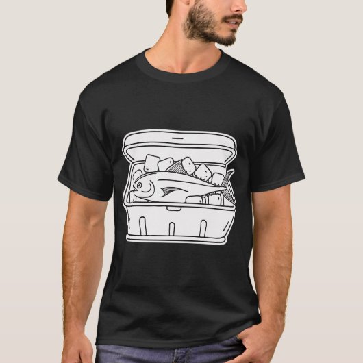 Ijsopslagbox met tonijn t-shirt (Voorkant)