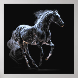 IJspaard, Abstracte kleuren, Art Print Wall