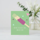 IJspop Zoete Verjaardag Naamansichtkaart Briefkaart (Staand voorkant)