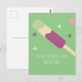 IJspop Zoete Verjaardag Naamansichtkaart Briefkaart (Voorkant / Achterkant)