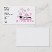 Ijsprinses Roze Visitekaartje (Voorkant / Achterkant)