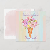 Ijsregen bruiloft bedankt (Voorkant / Achterkant)