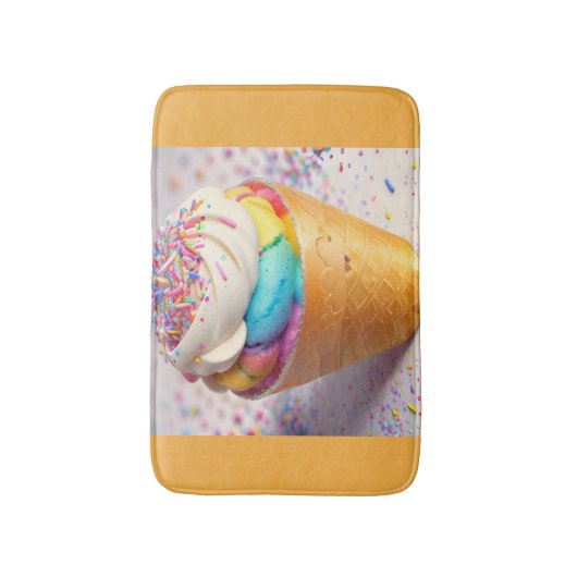 Ijsregenboogstrooisel Badmat (Voorkant Verticaal)