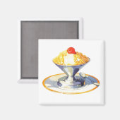  ijsretro dessert food magneet (Voorkant / Achterkant)