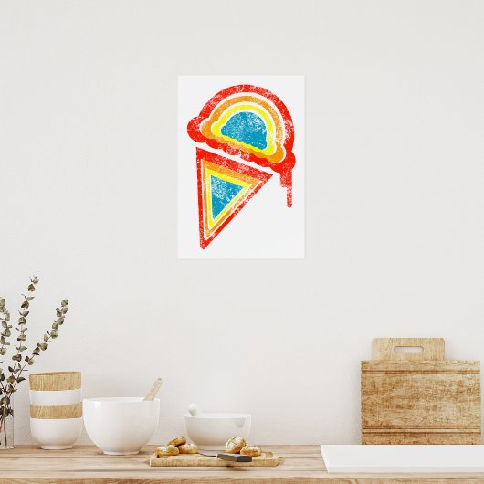 ijsretro dripz poster (Keuken)