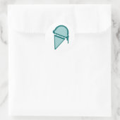 ijsretro dripz ronde sticker (Tas)