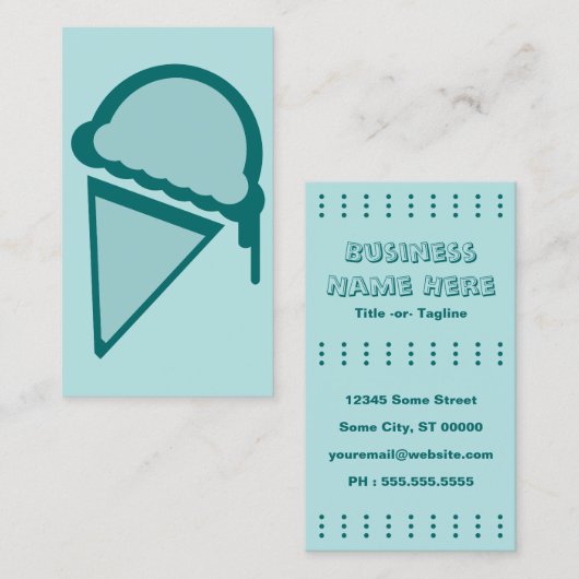 ijsretro dripz visitekaartje (Voorkant / Achterkant)