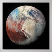 IJsrode Pluto Close-Up Poster (Voorkant)