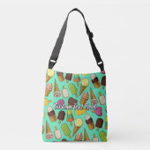 Ijsroom Achtergrond Crossbody Tas (Voorkant)