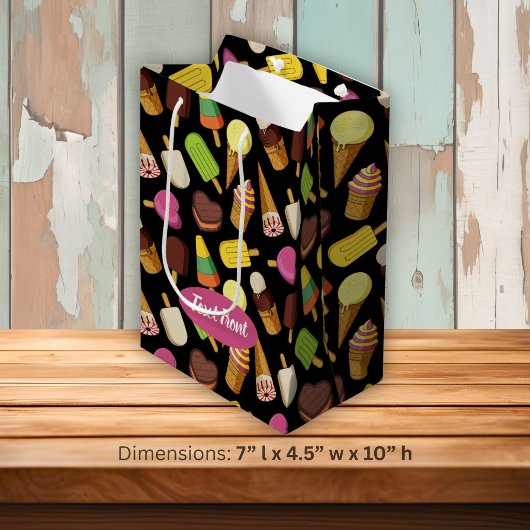 Ijsroom Achtergrond Medium Cadeauzakje