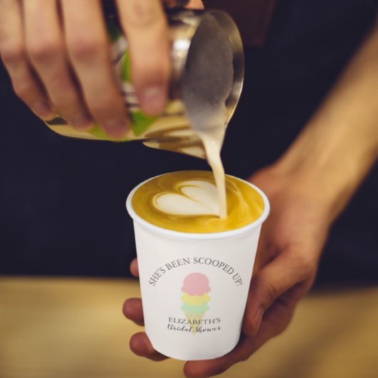 Ijsroom Bruiloftsfeestje Papieren Bekers