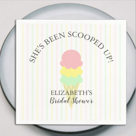 Ijsroom Bruiloftsfeestje Servet