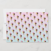 Ijsroom Donut Feest Verjaardag Foto Donuts Kaart (Achterkant)