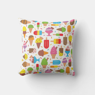 Ijsroom en IJslolly Patroon Meisjes Kamer Decorati Kussen