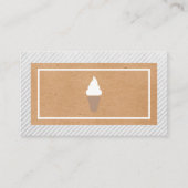 Ijsroom Spiraal Icoon Natuurlijke Uitzicht Trouwe Klantenkaartje (Voorkant)