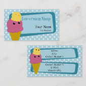 IJsroom Visitekaartje (Voorkant / Achterkant)