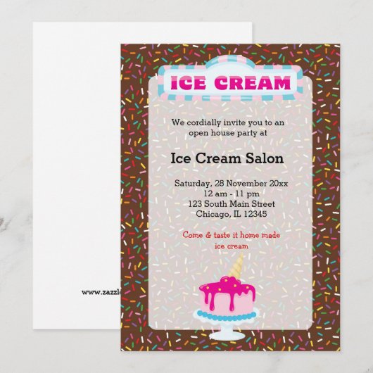 IJsroomindustrie Kaart (Voorkant / Achterkant)