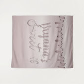 Ijsroze Roze Goud Roze Druppel Sweet 16 Zestien Wandkleed (Voorkant (horizontaal))