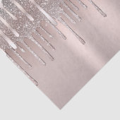 Ijsroze roze gouden diamant glitters drippletters  tissuepapier (Detail)