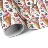 ijssalon cadeaupapier (Rol Hoek)